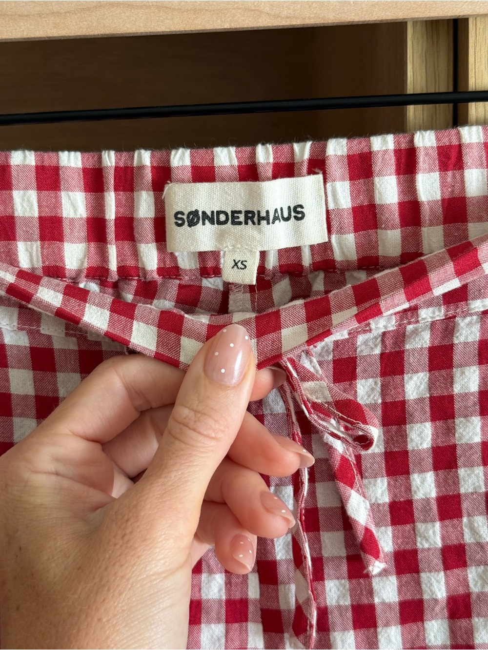 Sonderhaus Perfect Pant in Red Gingham - Picture 3 of 9